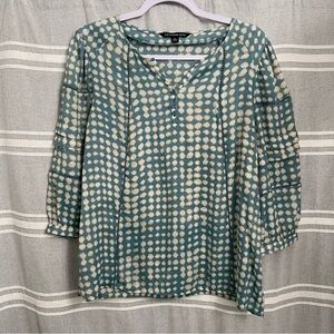 ZAC & RACHEL / Petite 3/4 Sleeve Pop Over Blouse Size LP